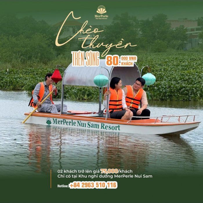 Chèo thuyền tại Khu nghỉ dưỡng MerPerle Nui Sam
