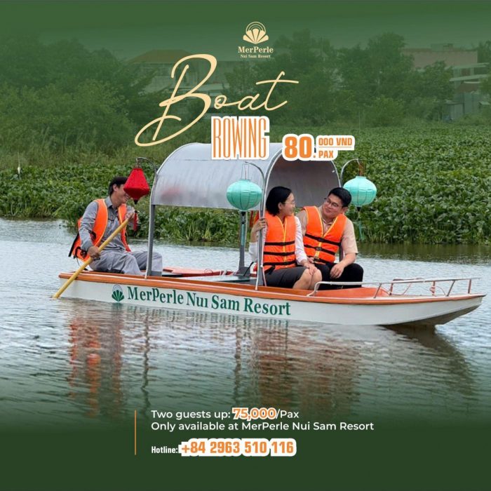 Boat Rowing at MerPerle Nui Sam Resort